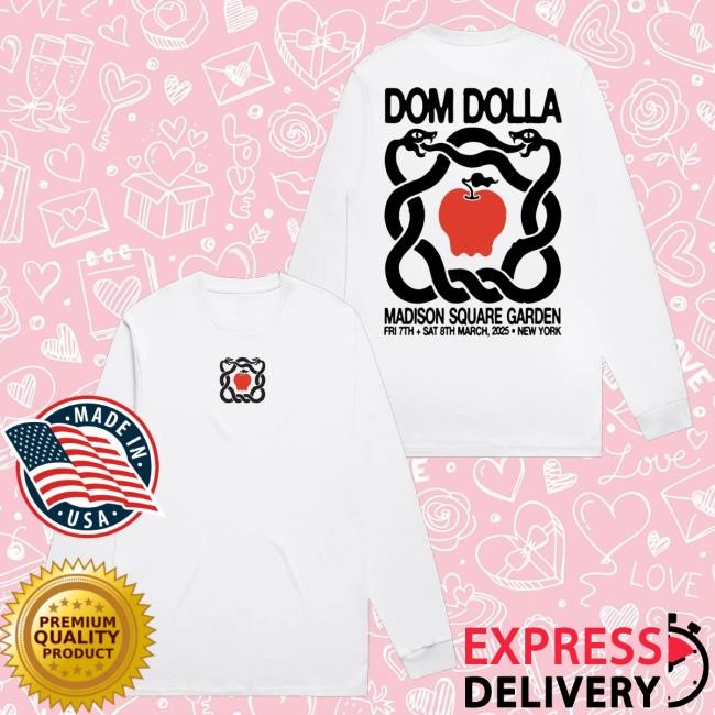 Official Dom Dolla Merch Msg Snake Longsleeve Official Dom Dolla Merch Msg Snake Crewneck Sweatshirt