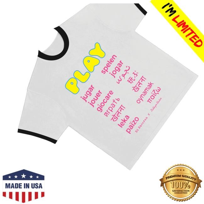 Ed Sheeran Merch Shop Store Play X Kidsuper Ringer Shirt