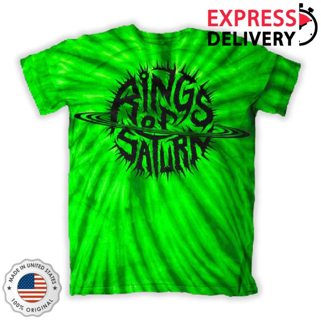 Official Rings Of Saturn "Alien Green Tie Dye Logo" Unisex Sweatshirt