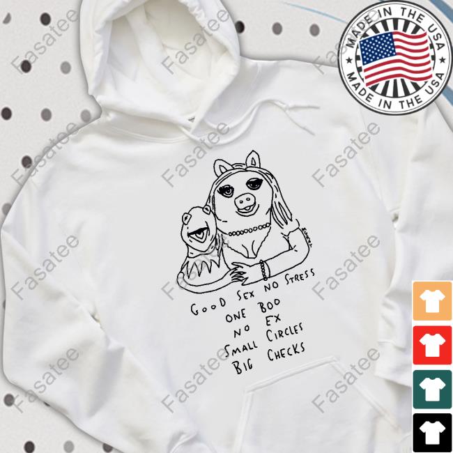 Matt Gray Good Sex No Stress One Boo No Ex Small Cirles Big Checks Tee Shirt