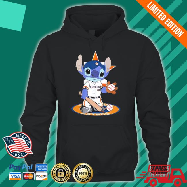 Official Stitch Baseball Houston Astros Logo shirt
