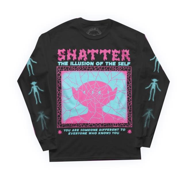 Wizardofbarge Store Shatter The Illusion Longsleeve Hooded Sweatshirt