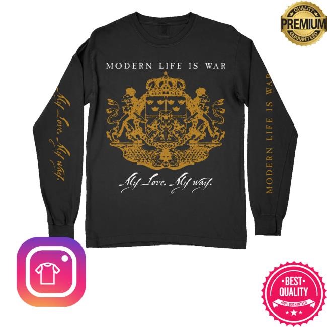 Deathwishinc Merch Lsmliw10 Modern Life Is War My Love My Way Black Premium Sweater