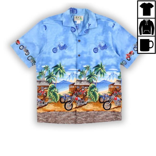Men's Ky's Hawaiian Motorbike Tee Shirt