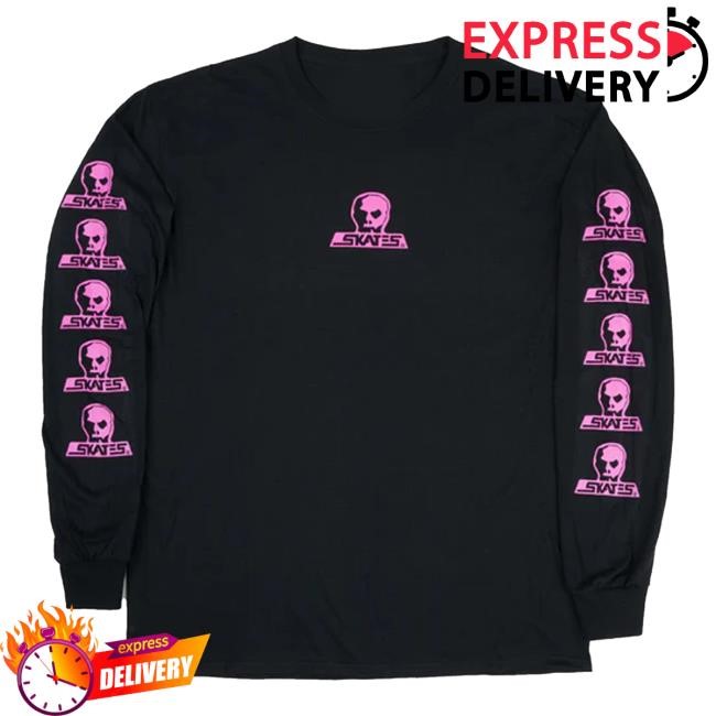 The Source Merch Skull Skates Ink Pink - Black T Shirt
