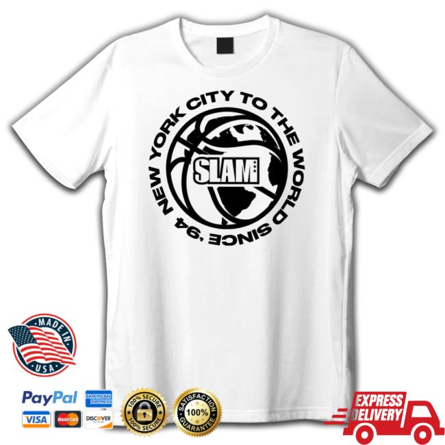 Original Slam New York City To The World Since 1994 Logo Hoodie Sweatshirt