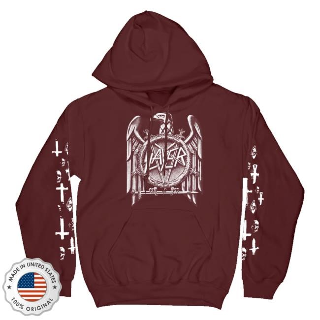 Slayer Official Store Eagle Maroon Shirt