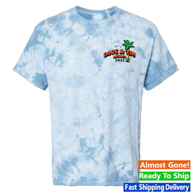 Official Dave & Tim Riviera Maya Merch Unisex Iguana Tie Dye Shirt