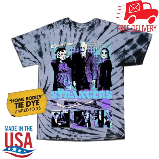 Original Halftone Horror Merch Store The Strangers "Home Bodies" Tie Dye Classic Shirt Halftonehorror Shop