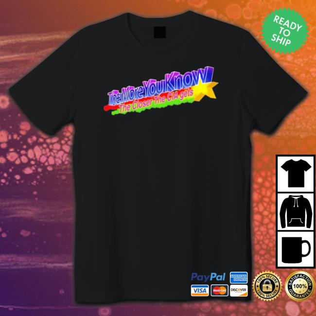 The More You Know The Closer The Cia Getsthe More You Know The Closer The Cia Gets Classic shirt The More You Know The Closer The Cia Getsthe More You Know The Closer The Cia Gets Sweater