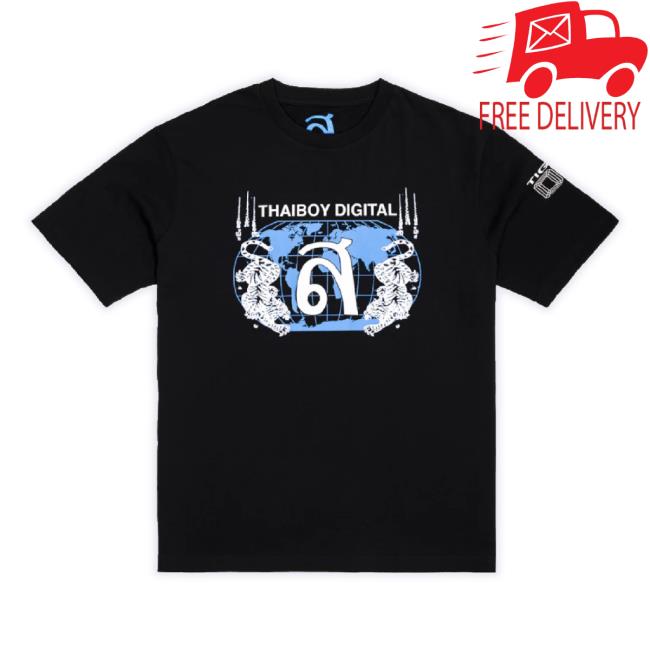 Original Year0001 Merch Store Thaiboy Digital / Tiger T-Shirt / Black Year0001 Shop