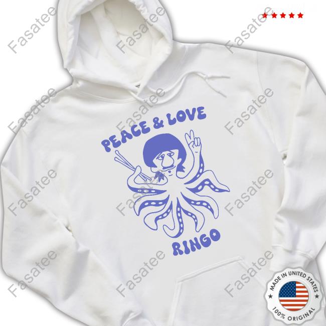 Stereospectralprints Peace And Love Ringo Hoodie Sweatshirt