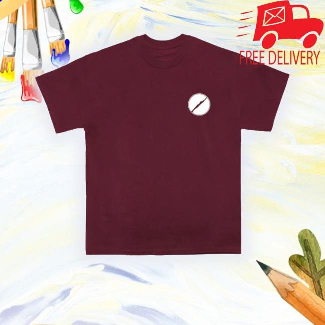 Heal Us Breast Print T - Maroon Shirt