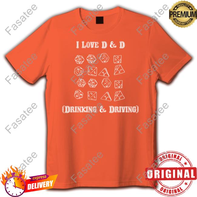 I Love D And D Drinking And Driving Hoodie