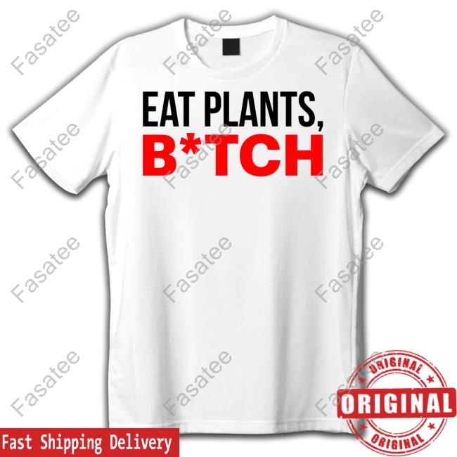 Sluttyvegan Shop Eat Plants B*tch Hoodied Sweatshirt