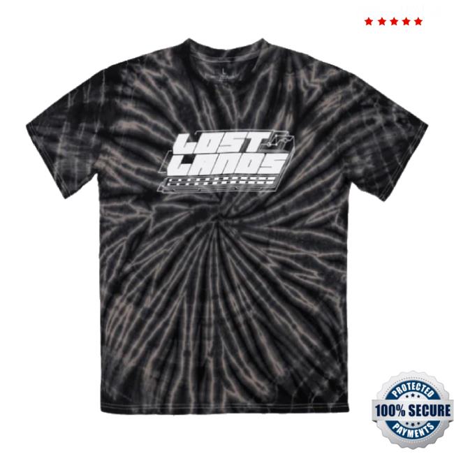 Official Excision Merch Store Lost Lands Retro Logo Tie Dye Hoodie Sweatshirt (Black) Excisionmerch Shop