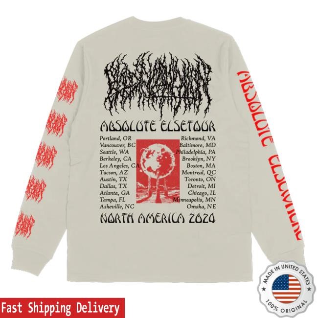 Bloodincantation Merch Store Absolute Elsetour Na 2024 Long Sleeve Shirt