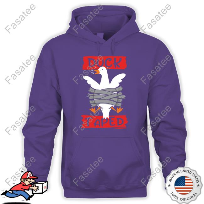 Duck Taped Hoodie Qwertee