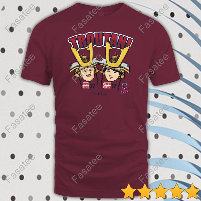 Troutani Mike Trout X Shohei Ohtani Tee Shirt R/Angelsbaseball