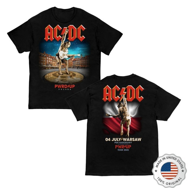 Ac/Dc Official Store Warsaw Pwr Up Tour Shirt