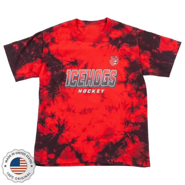Official Cbh Shop Merch Rockford Icehogs Youth Tie Dye Shirts