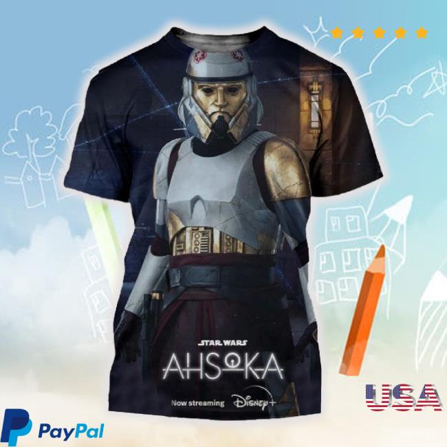 Star Wars Ahsoka Captain Enoch Character Poster All Over Print Shirt