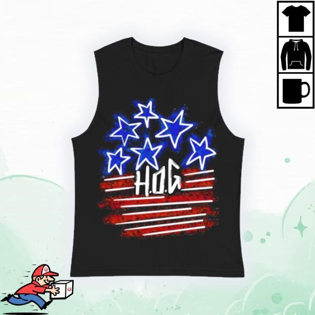 Trending Store H.O.G Stars And Stripes Sleeveless Hoodie