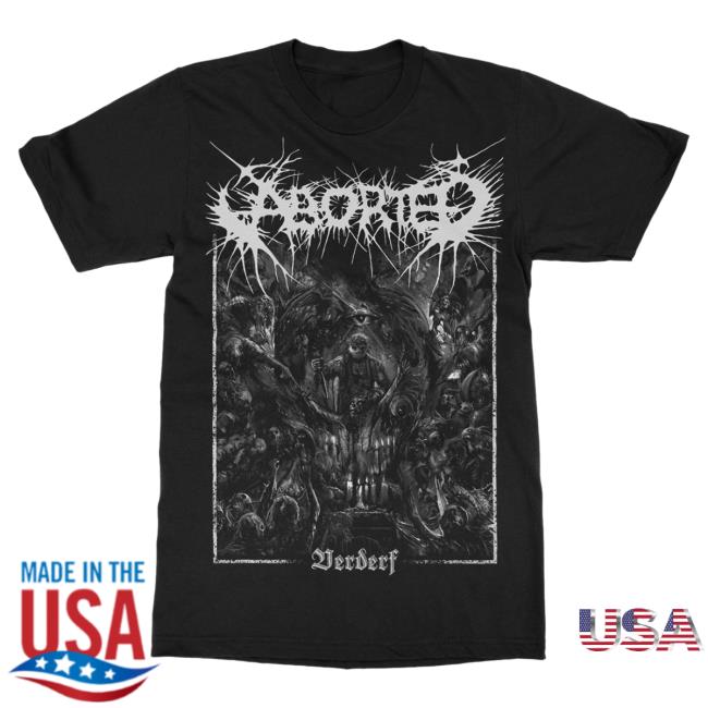 Official Indie Merch Store Shop Aborted "Verderf" Popover Shirt IndieMerchStore