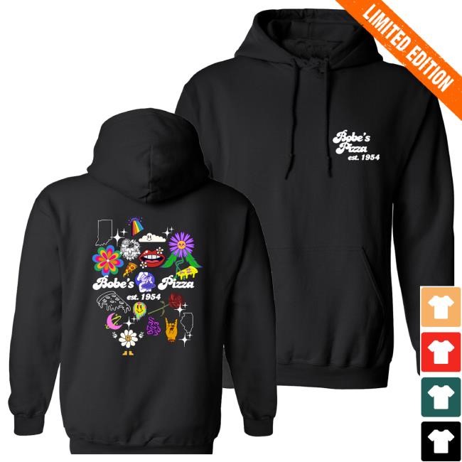 Original Bobe's Pizza Merch Store Bobe's Black Shirts Bobe's Pizza Merch Store Bobe's Black Shirts