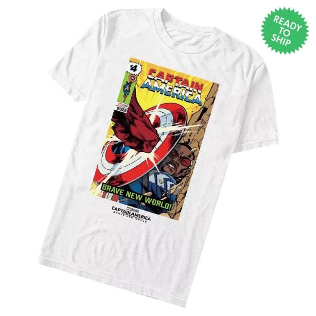 Official Marvel Captain America Brave New World Comic Fight Scene Sweaters