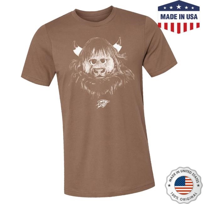 Okc Thunder Rumble Portrait Tee Shirt