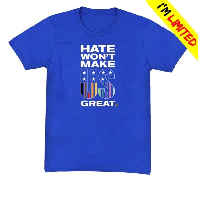 Human Rights Campaign Hate Won't Make Us Great Zip Hoodie