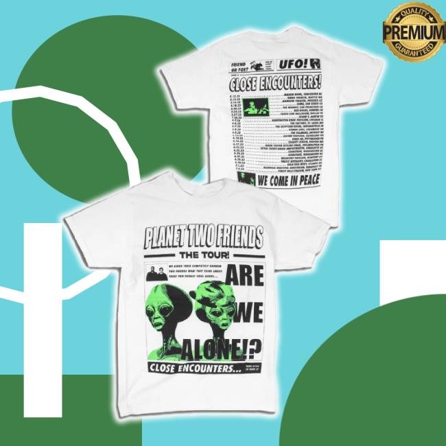 Original Two Friends Music Merch Store Alien Tour Hoodie Sweatshirt Twofriendsmusic Shop