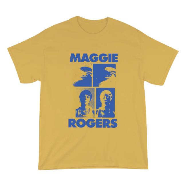 Official Maggie Rogers Store Merch Mustard Grid Sweatshirt Maggierogers Shop