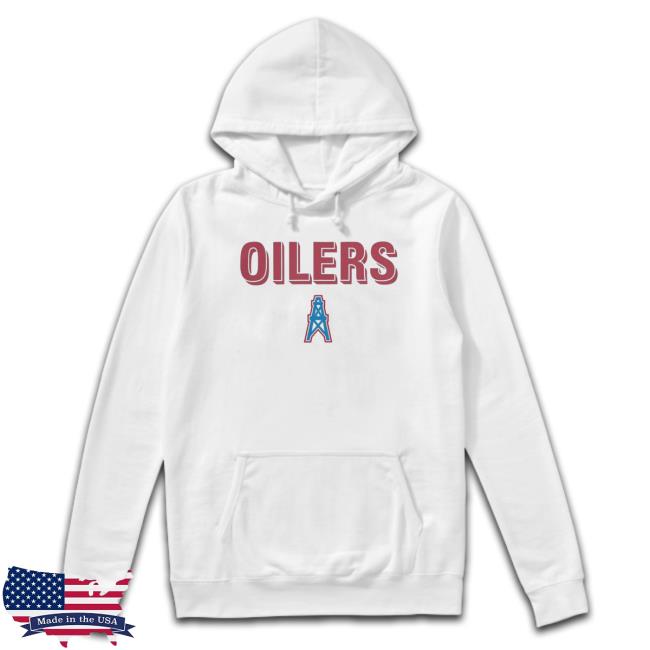 Tennessee Titans Oilers Throwback Sideline Alternate Performance Logo New Shirt
