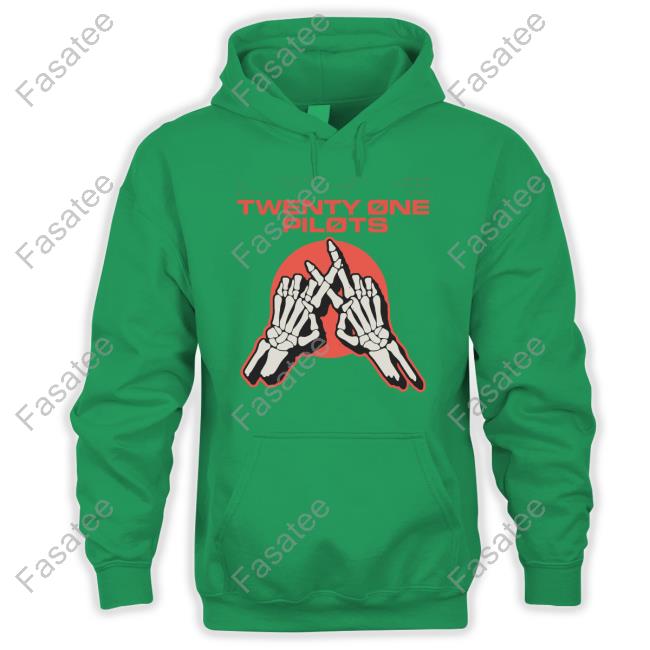 Twentyonepilots Merch Skeleton Hands Shirts