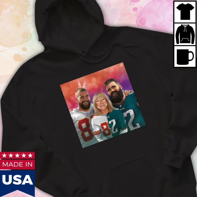 Kelce Kelce And Kelce Super Bowl Lvii 2023 Sweaters