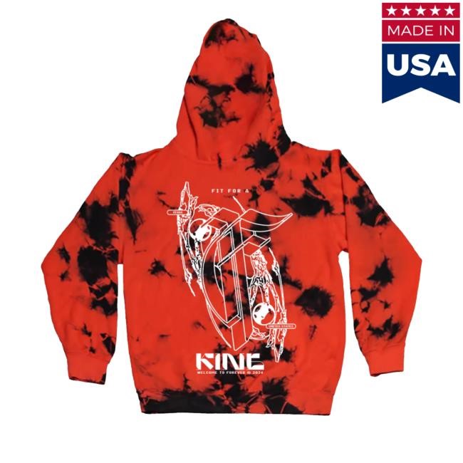 Fit For A King Merch Store Welcome To Forever Tie Dye Funny Shirt Welcome To Forever Tie Dye Crewneck Sweatshirt Fit For A King Merch Store
