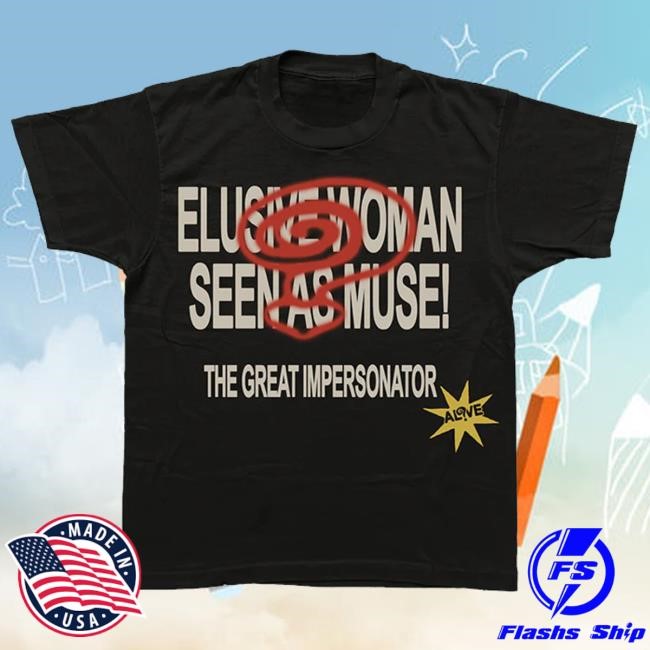 Halsey Music Store Merch Elusive Woman Black Crewneck Sweatshirt