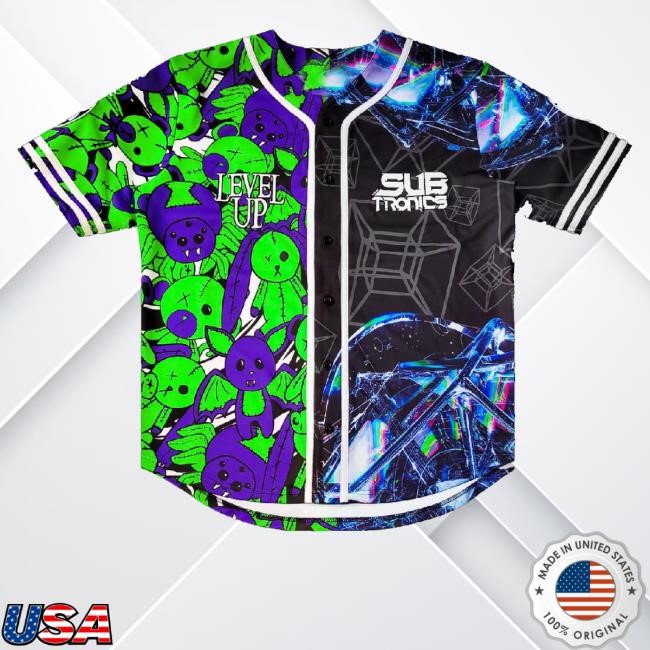 Subtronics Shop Merch Leveltronics Baseball Jersey Sweaters