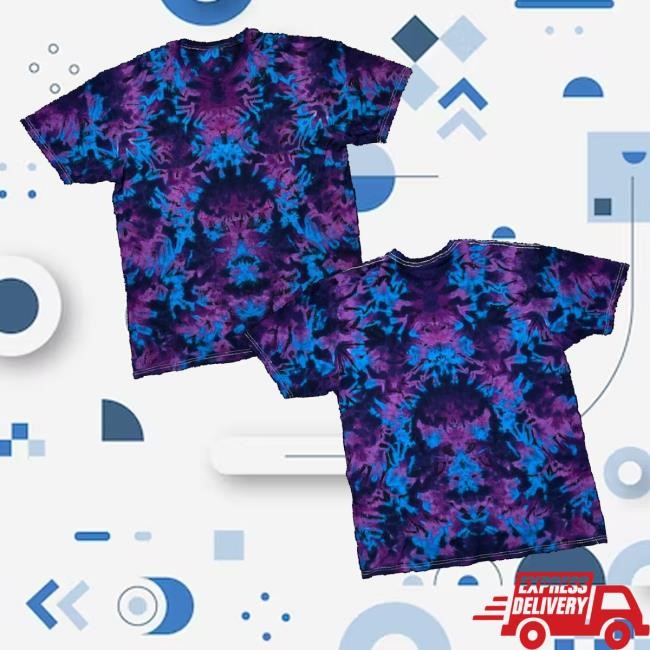 Official Zoo Tie-Dye Merch Purple And Blue Symmetrical Scrunch Sweatshirt