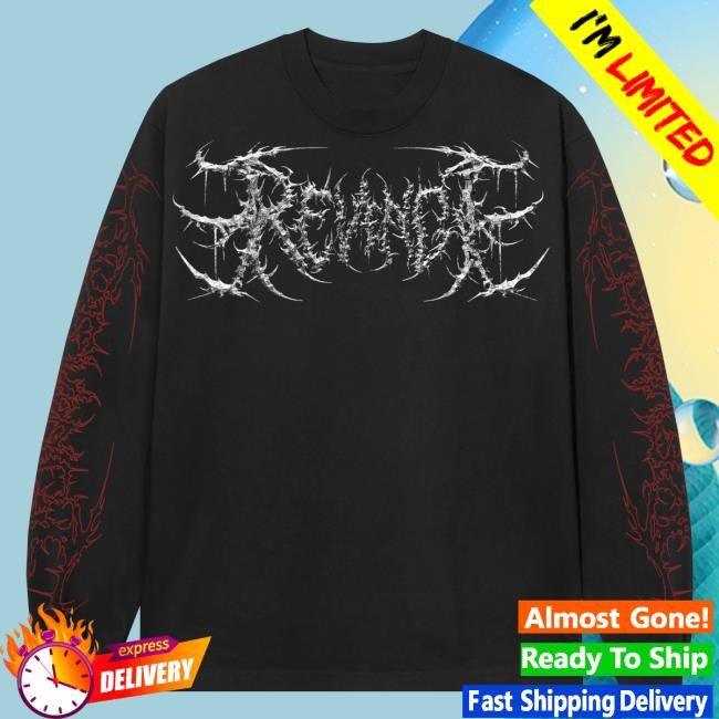 Revenge Official Merch Store Shop Corroded Metal Hoodie Treated Vintage Black