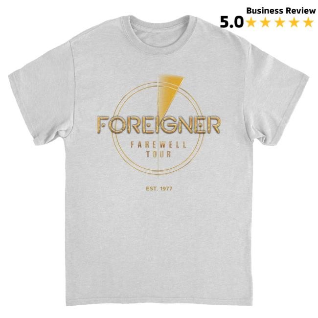 Official Merchshowroom Merch Foreigner Farewell Tour Ash Grey Sweatshirt