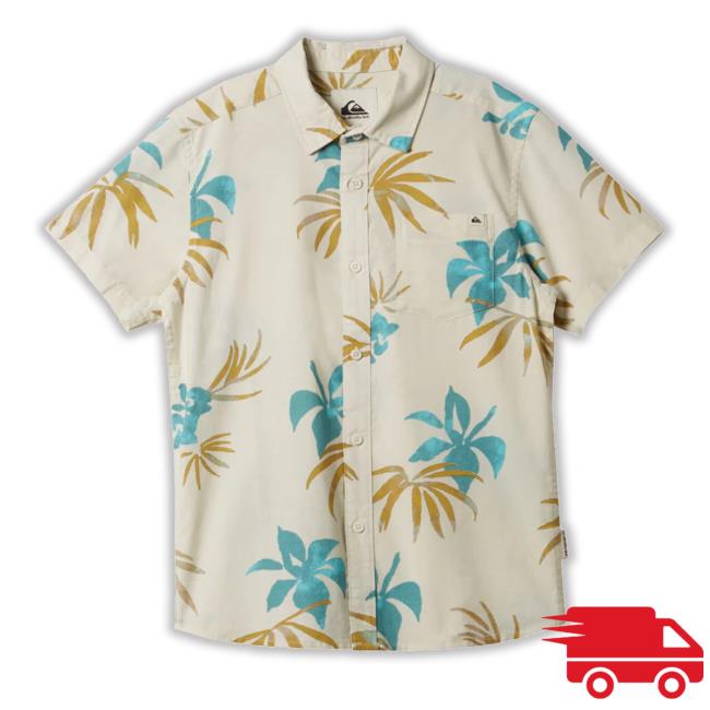 Quiksilver Merch Apero Classic Short Sleeve Woven Hawaiian Tank Top