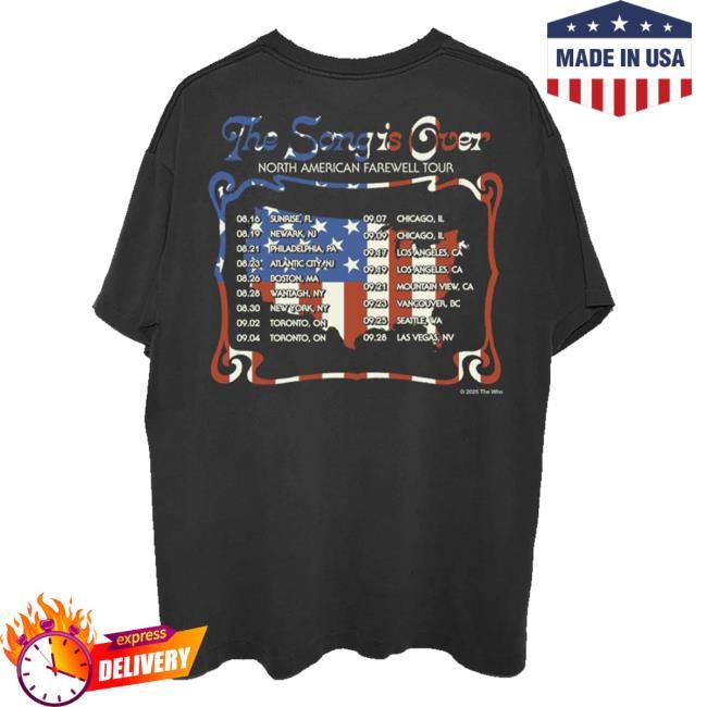 The Song Is Over North America Photo Dateback Hoodie, Sweatshirt