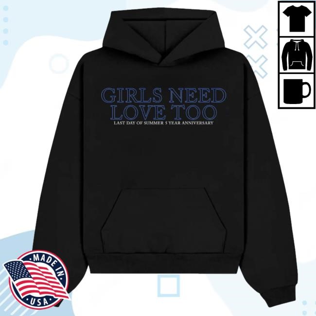 Official Summer Walker Store Girls Need Love Hoodie - Black Tee