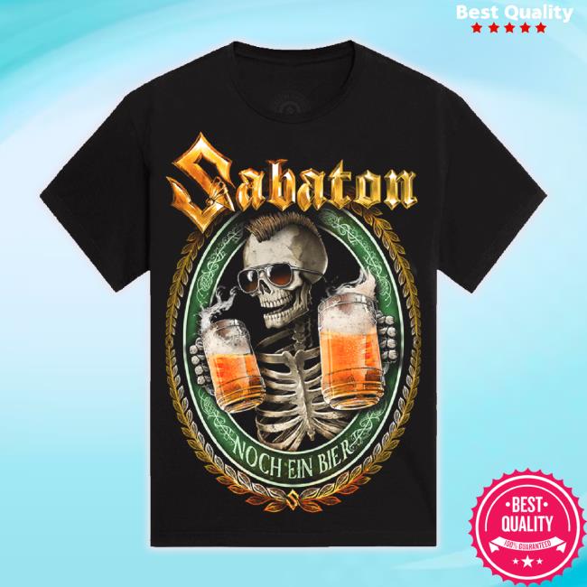 Official Sabaton Store Merch Noch Ein Bier T-Shirt Smoke Sabaton Apparel Clothing Shop