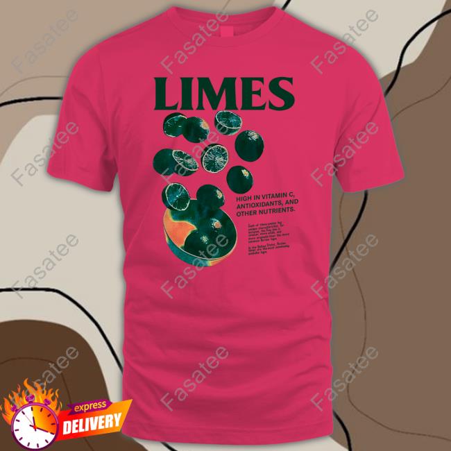 Atthemoment Store Limes High In Vitamin C Antioxidants And Other Nutrients Shirt