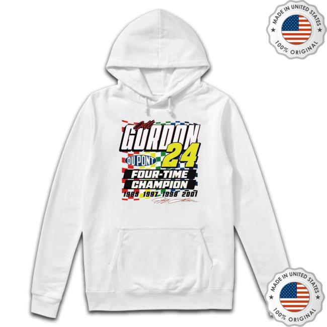 Trending Jeff Gordon 24 Four Time Champion Signature Shirts