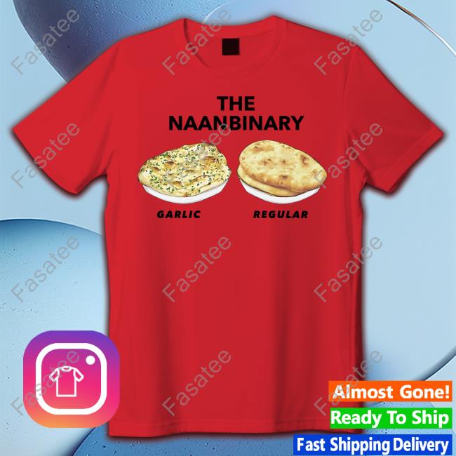 The Naanbinary Garlic Regular Tee Shirt